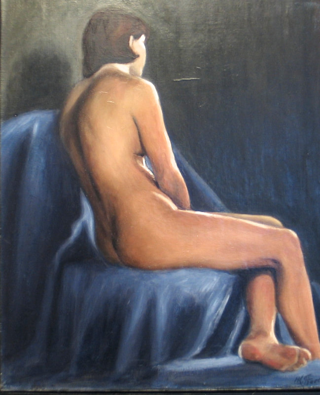 May Kristin Fjerme
"blå akt" - classical oil painting 