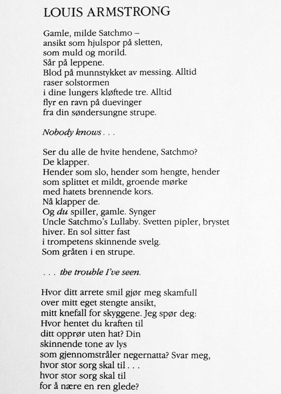 "Louis Armstrong# dikt av Hans Børli